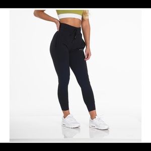 NVGTN JET BLACK JOGGERS